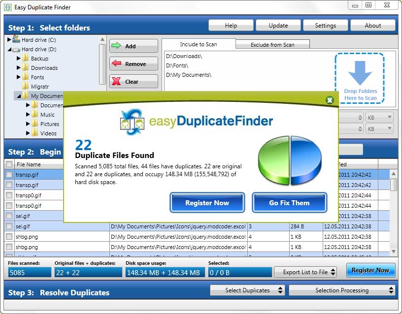 Easy Duplicate Finder